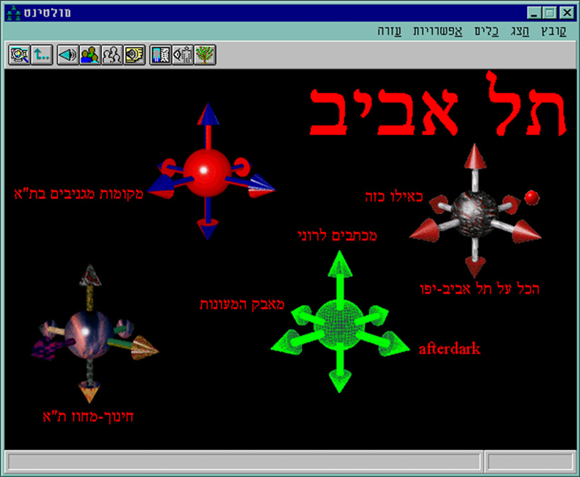 מולטינט דף שמוקדש לעיר תל אביב